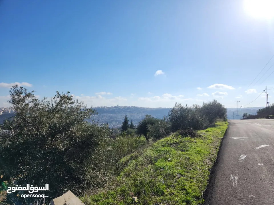 ارض مميزة 700 متر في ابو نعير ذات اطلاه عاليه على مسجد الحدائق وابراج السادس تبعد عن دوار الشعب 10د