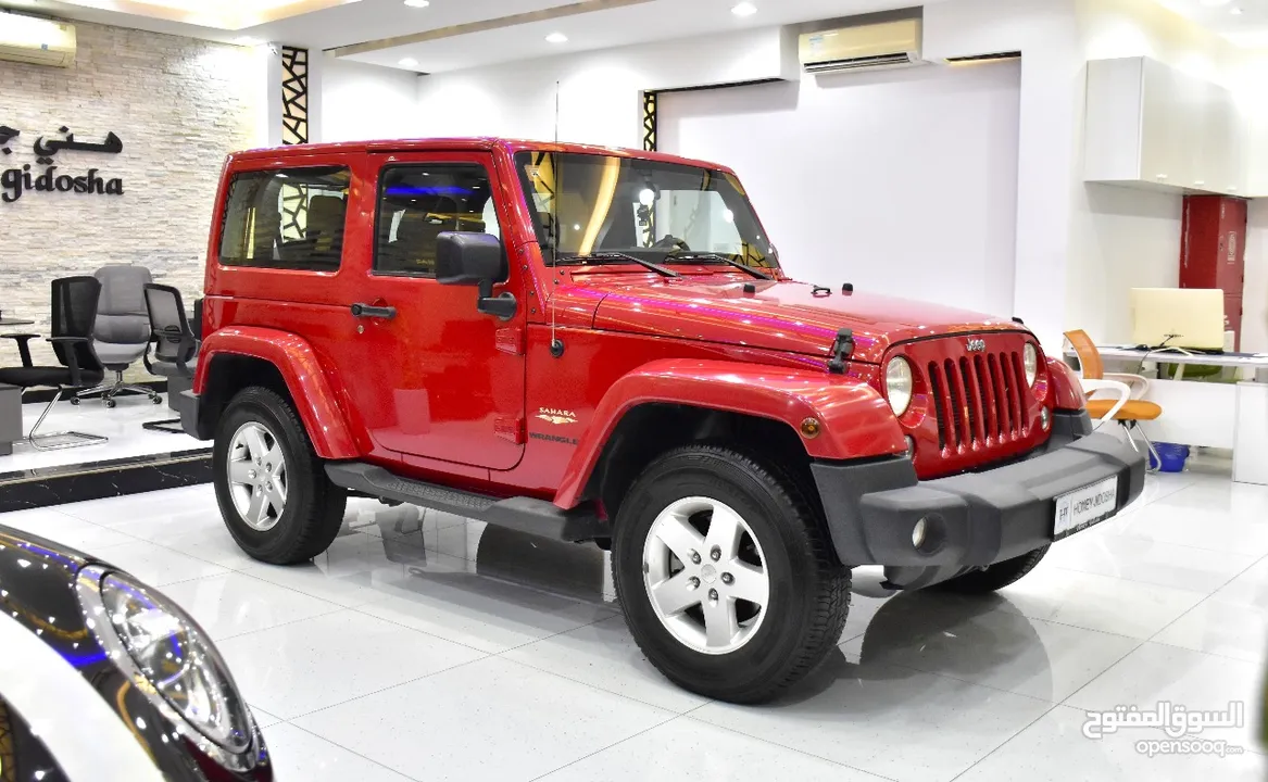 Jeep Wrangler Sahara ( 2014 Model ) in Red Color GCC Specs