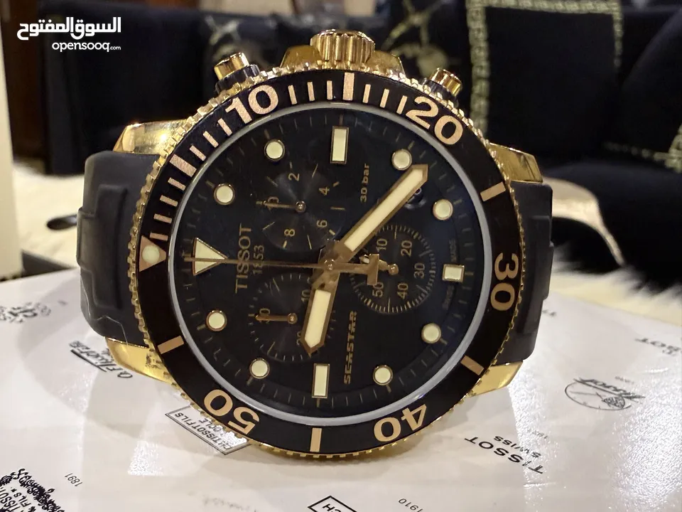 ساعة رجالي TISSOT تيسو seastar بحالة ممتازة