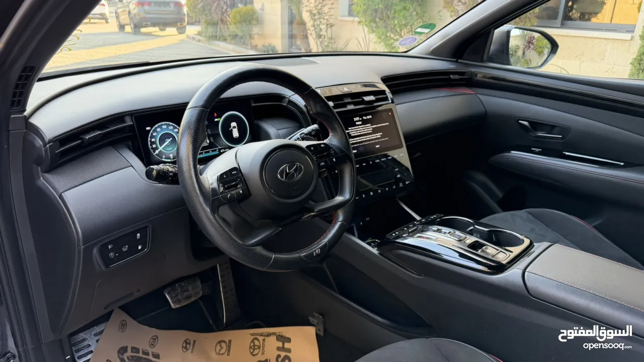 هونداي توسان NLine ترخيص 2022 محرك 1600 هايبرد plug in/يقطع على الشحنه 65 كيلو متر 271 حصان