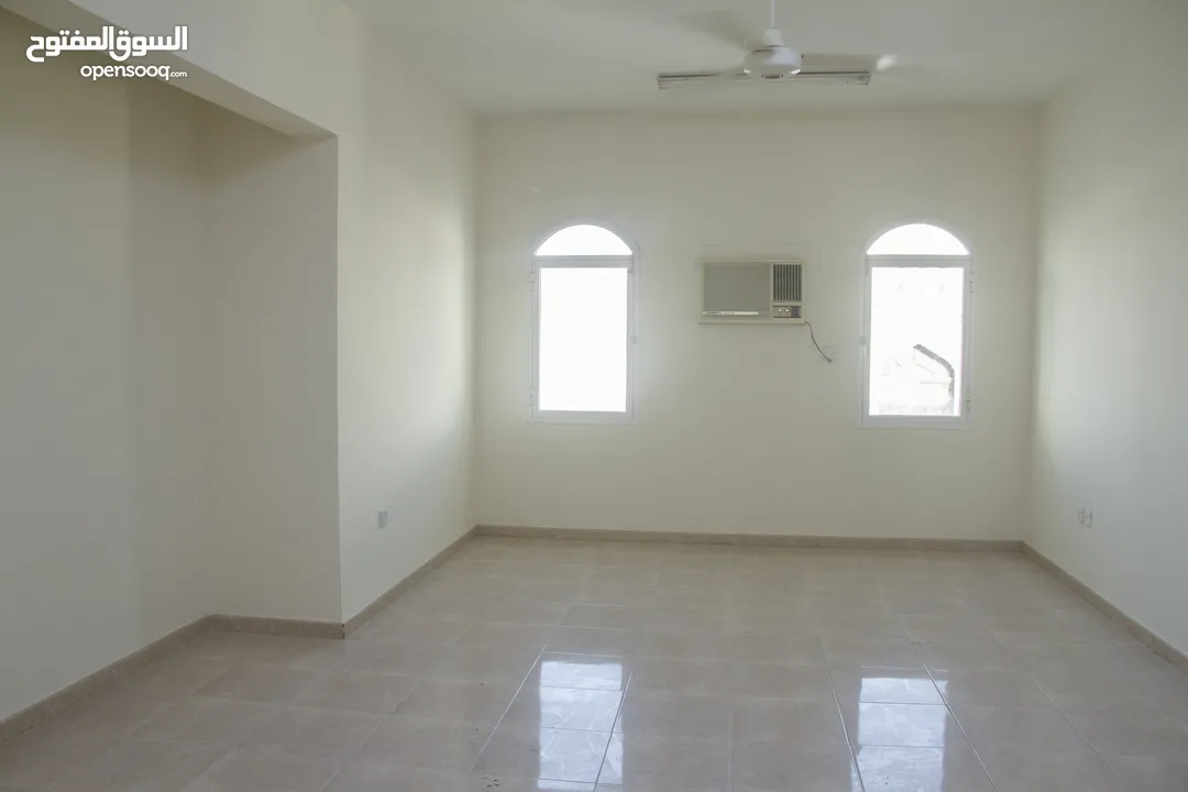 Spacious 1 Bedroom flats with 2 Bathrooms, A/c's at Al Khuwair next to Badr Al Sama.