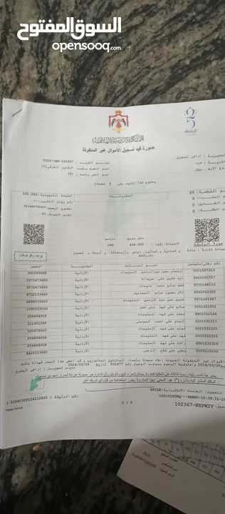 منزل للبيع طابقين  المفرق مساحة الأرض 500متر مساحه البناء 500متر كل طابق 250متر الطابق الارضي مستدوع