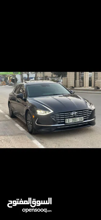 سوناتا هايبرد 2021 بحالة ممتازة بكفالة الشركة