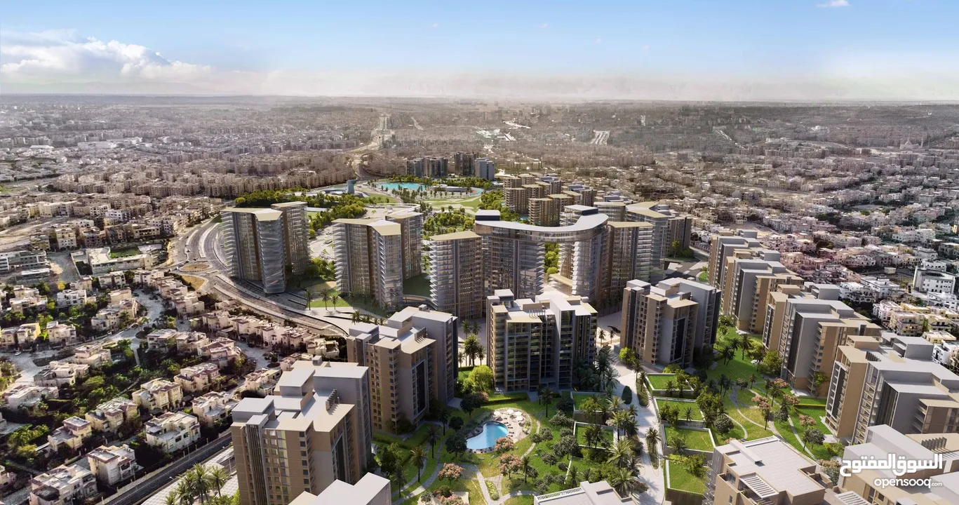 امتلك شقة 160م متشطبة بالتكيفات في  ابراج الشيخ زايد zew west بمقدم 5 % فقط  و قسط على 8 سنوات