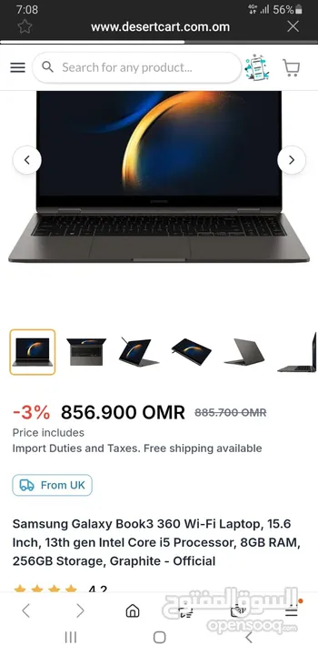 Samsung Galaxy Book3 360 15.6 inch laptop New