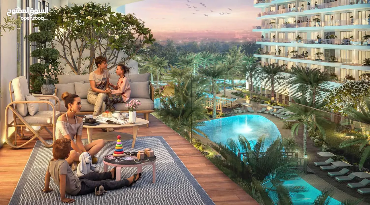 شقة رائعة بسعر لا يقاوم في قلب دبي لاند وبالقرب من برج خليفة وداون تاون دبي وبمقدم 20% فقط