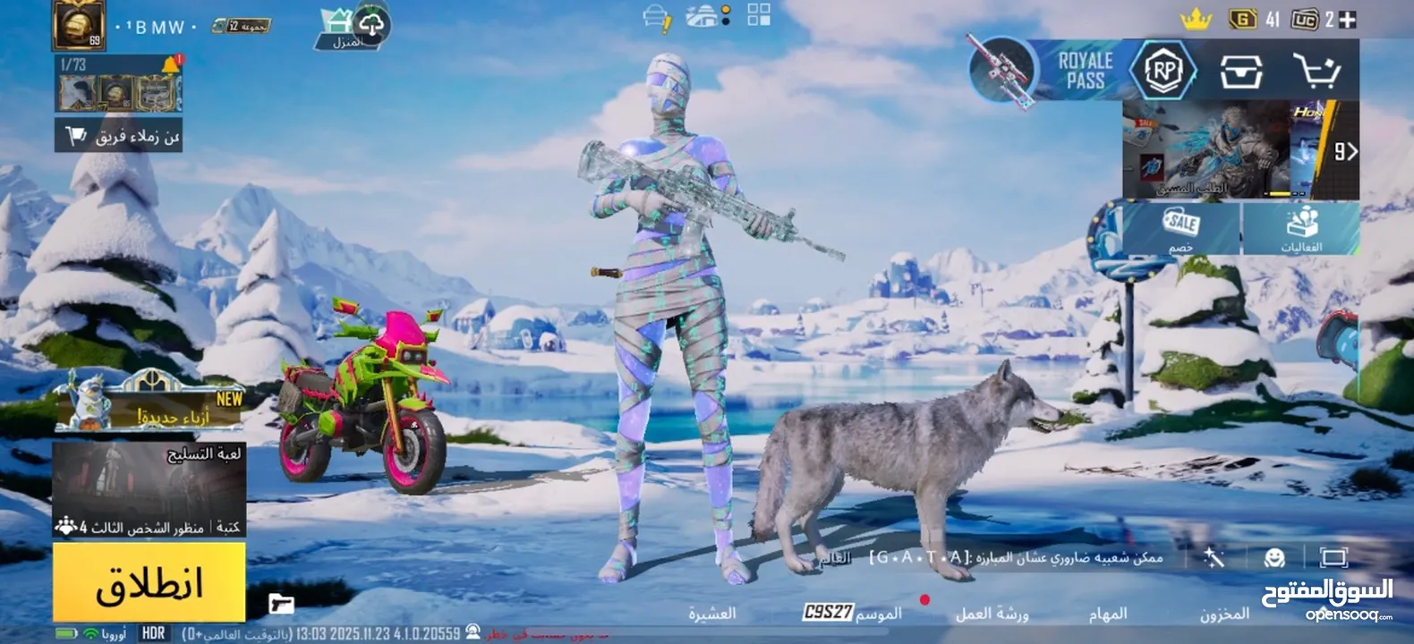 حساب ببجي للبيع