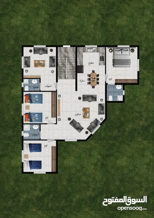 تملك بيت العمر 180م