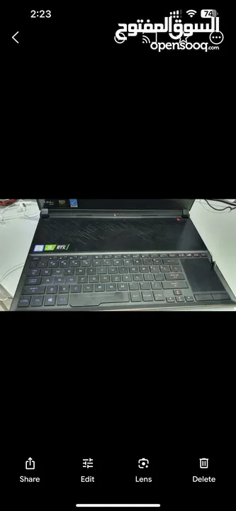 RTX, i7, 16GB Ram, Asus Rog Zephyrus S Gaming Laptop Ultra Slim 144hz