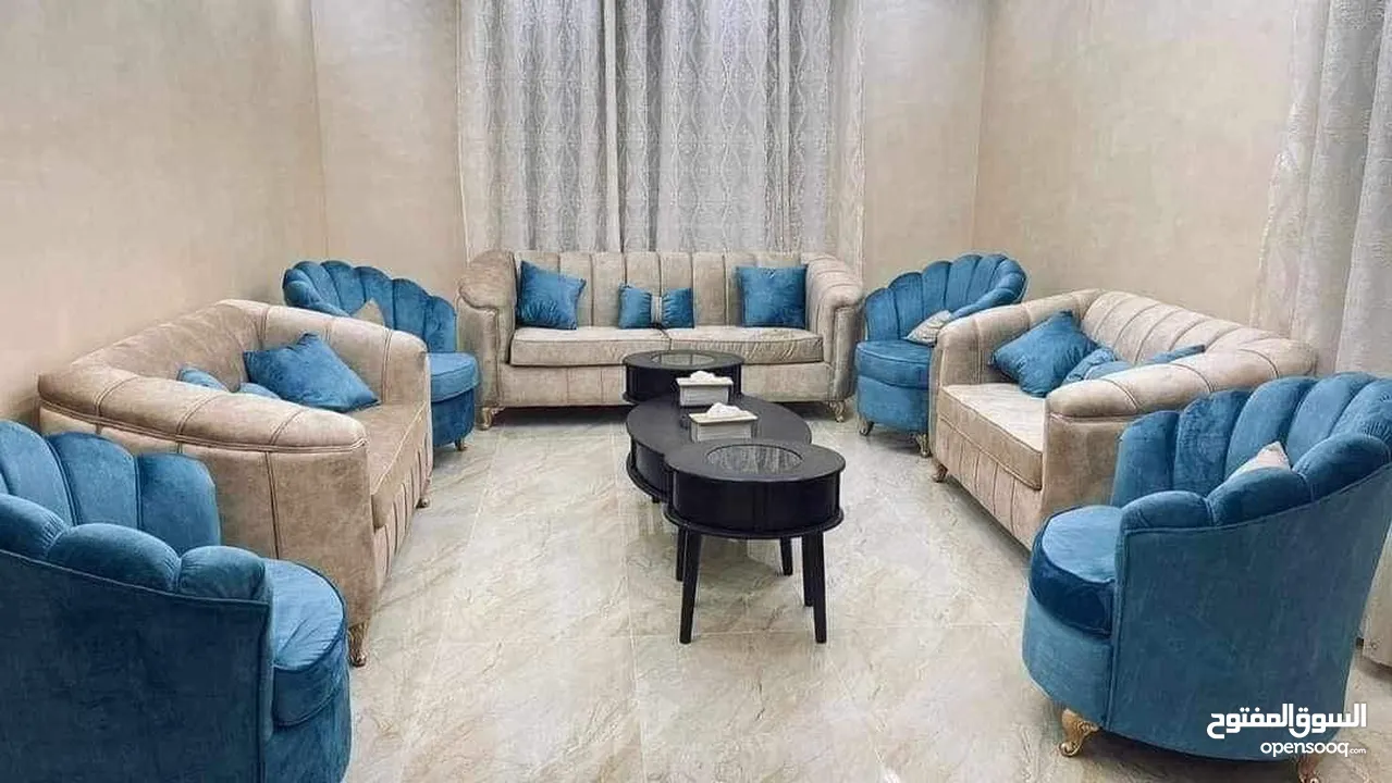 كنب 7مقاعد جميع الالوان متوفره عرض لاسبوع فقط 249