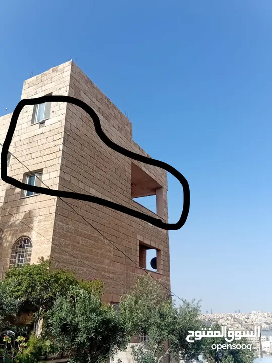 شقتين للبيع ارضية وطابق ثالث وبلكونه سوبر لوكس