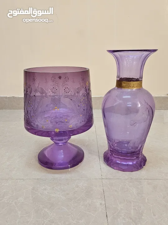 crystal glass vase