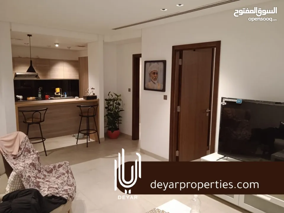 Freehold fully furnished 1bedroom apartment for sale in pearl tower, Muscat hills, Muscat, Oman