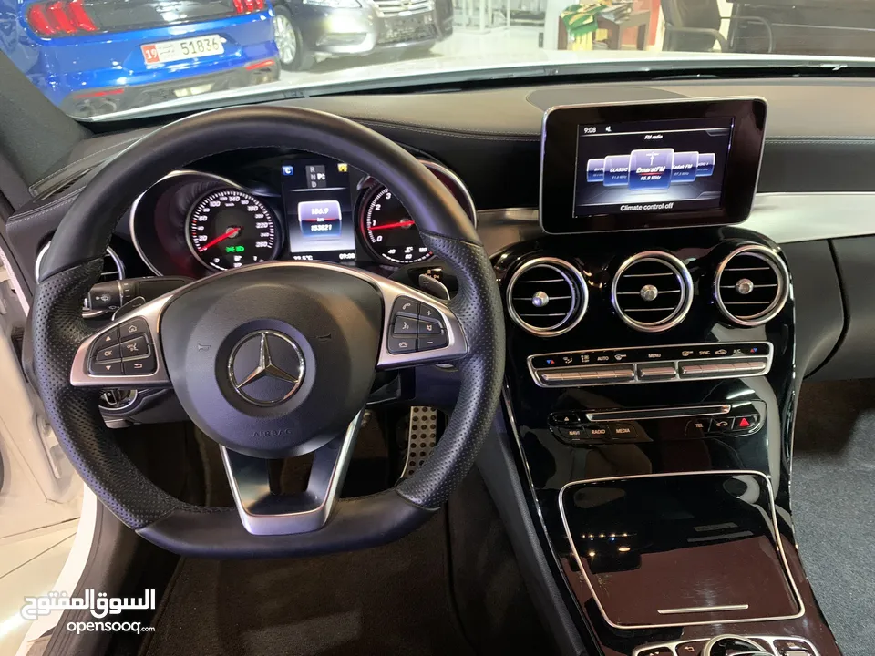 مرسيدس C300 Coupe  موديل 2017 خليجي فل اوبشن بحاله ممتازه