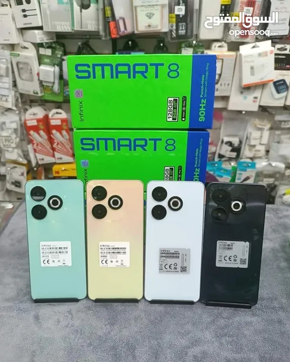 جهاز جديد Smart 8 رام 8 جيجا 128 مكفول سنة متوفر توصيل وهدية