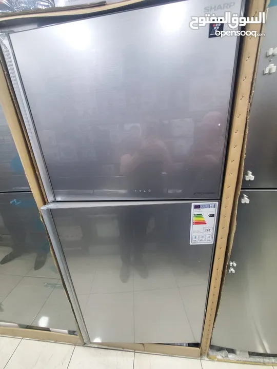 عرض حرق على ثلاجه شارب موديل 69 سكوريت سلفر انفرتر