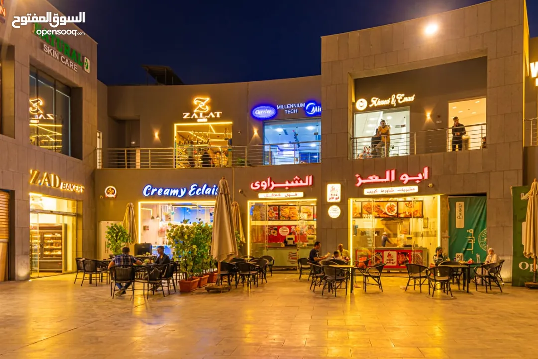 محل متأجر للبيع في the market mall القاهره الجديده علي جمال عبدالناصر مباشره عائد شهري+زياده سنويه