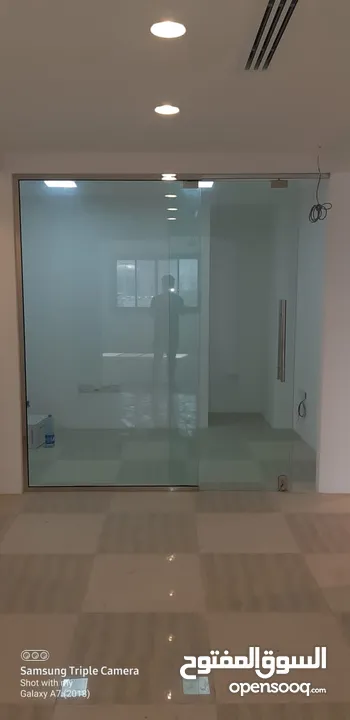 office glass partition 10/12 mm temperd glass