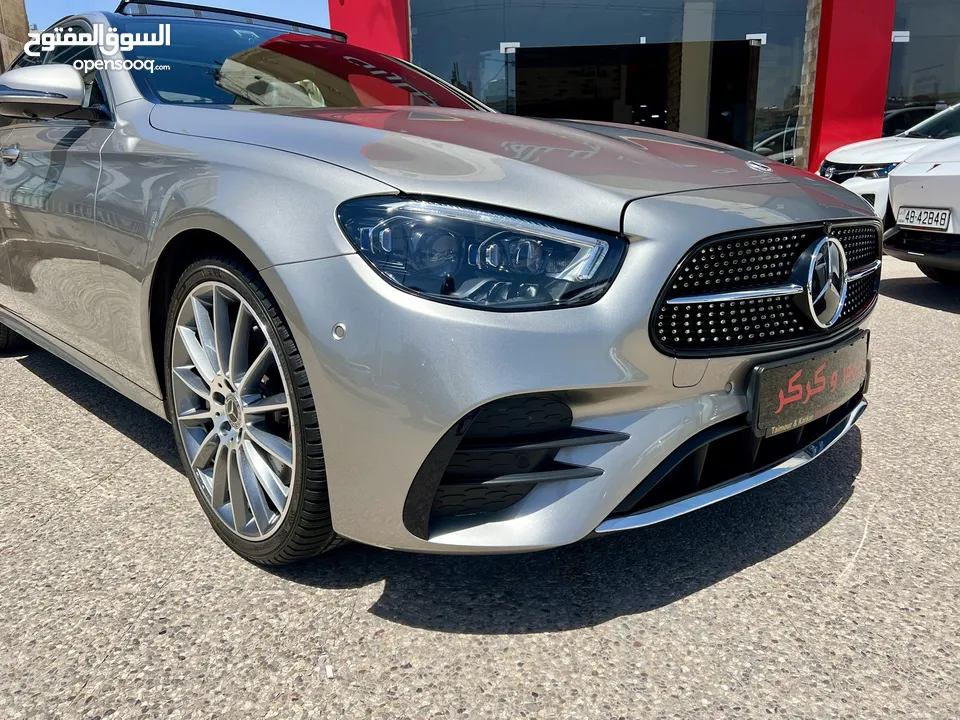 مرسيدس E350 AMG ذهبي 2022 اعلى مواصفات بحالة الزيرو مميزة جدا جمرك جديد