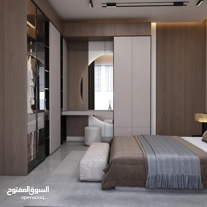 شقة فاخره طابق ارضي مساحة 132 متر+ ترس 100 م  / دير غبار ( اقساط من المالك مباشره )