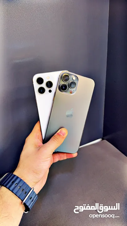 I PHONE 13 PRO MAX 256 GB مستعمل شبه وكالة بطارية 88%