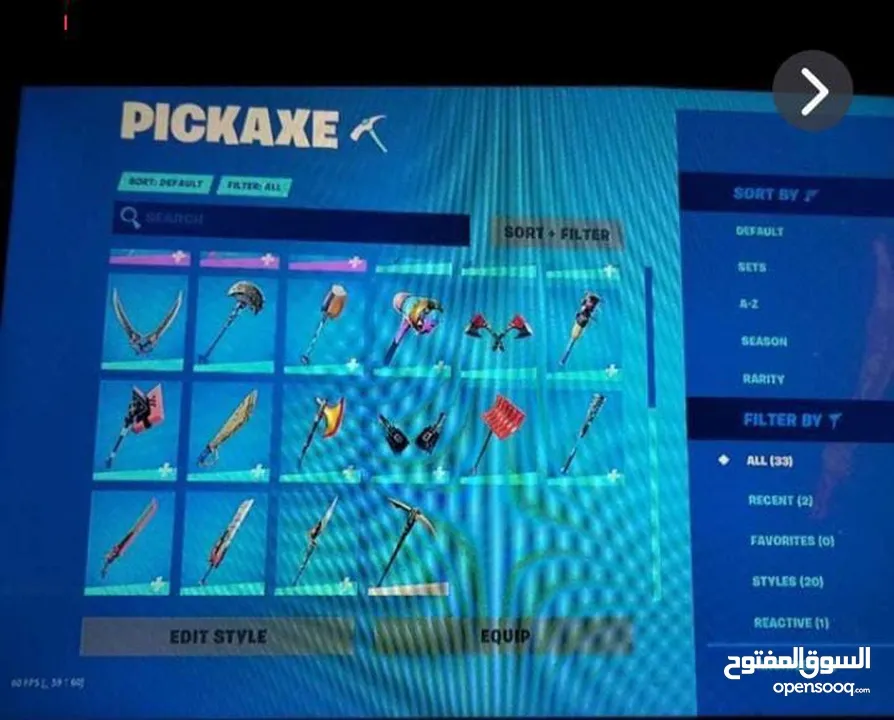 حساب فورت نايت للبيع