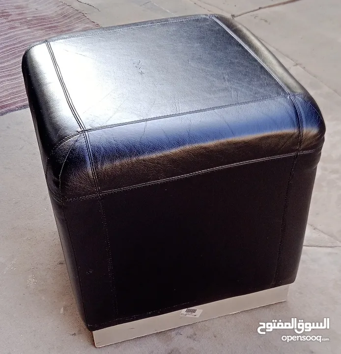 cube seats black genuine leather