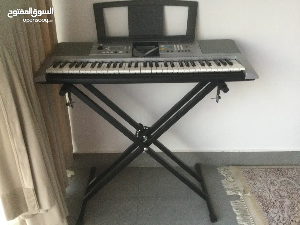 Yamaha Keyboard in very good condition. Model -E323 Used for 5 years and maintained well. Piano stan