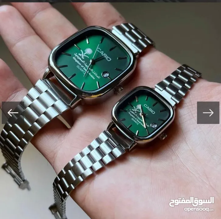 طقم ساعات كاسيو كابلز فخمة درجه اولى مع امكانية النحت على الطقم بالاسم حسب الطلب