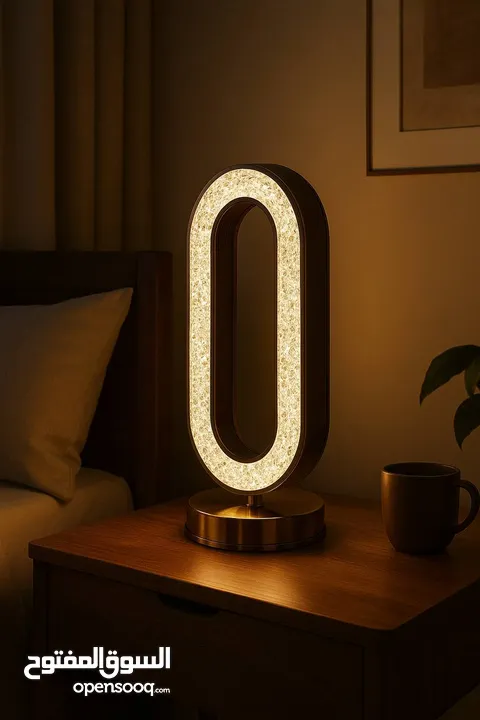 تيبل لامب كريستال ثلاث اضائات crystal taple lamp