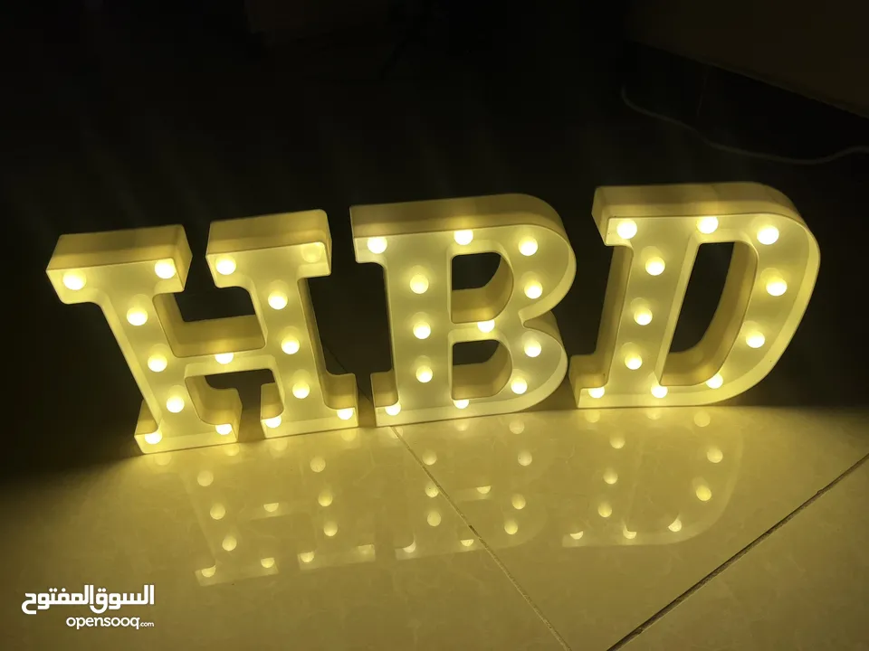 اضائة احرف letters led