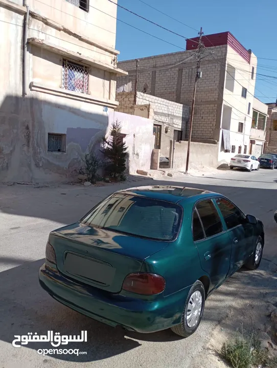 هونداي اكسنت توماتيك اصلي موديل 95 مكيف ثلاجه ترخيص شهر 3/2026 سياره زي ما بالصور واحلى