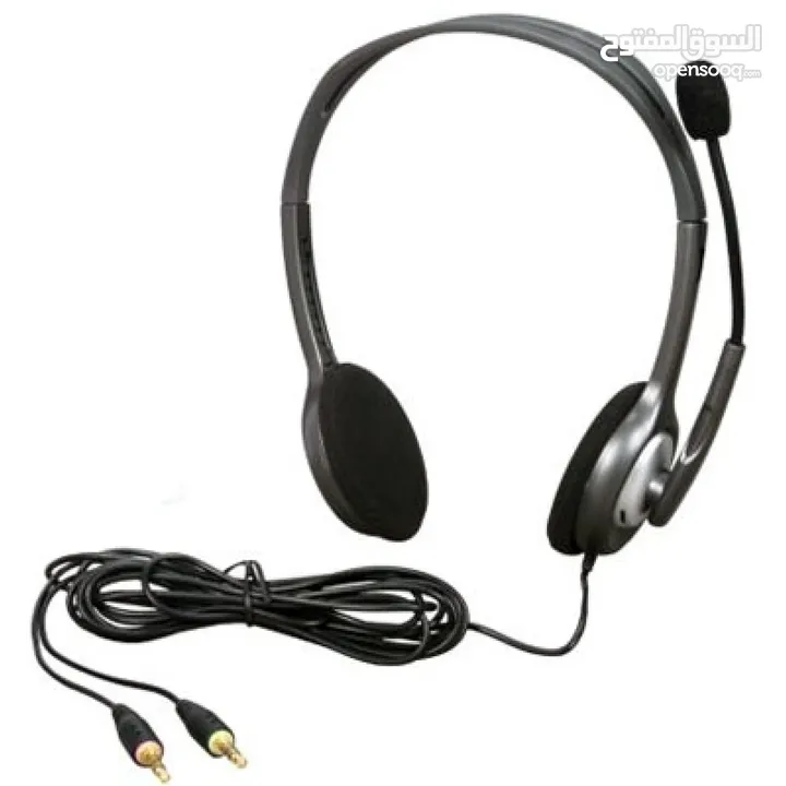 Logitech H110 Stereo Headset وضوح في الصوت... وراحة تدوم طوال اليوم!لجميع الاستعمالات