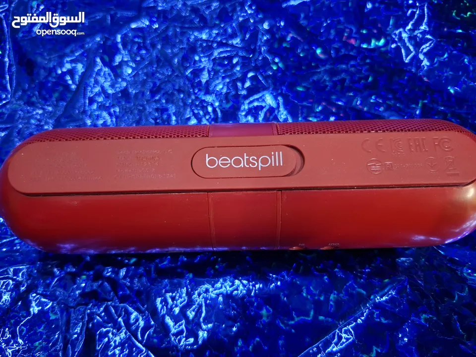 BEATSPILL BLUETOOTH SPKR RED WITH STAND TOY