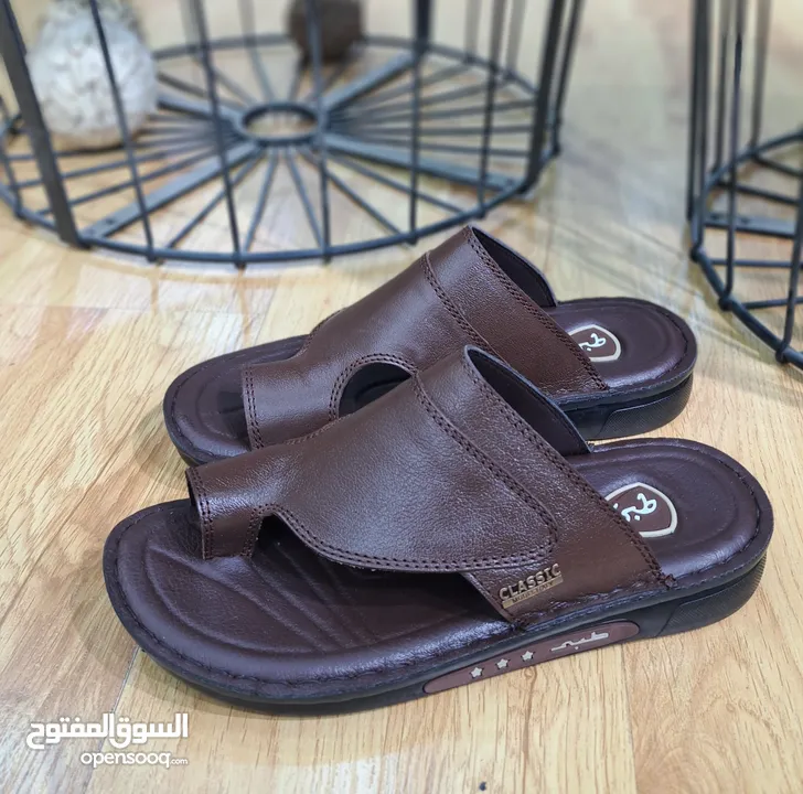 بابوج رجالي  جلد طبيعي طبي صناعة مصرية مكفول من انتاجنا الخاص جلد طبيعي