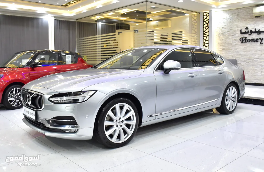 Volvo S90 T6 AWD ( 2018 Model ) in Silver Color GCC Specs