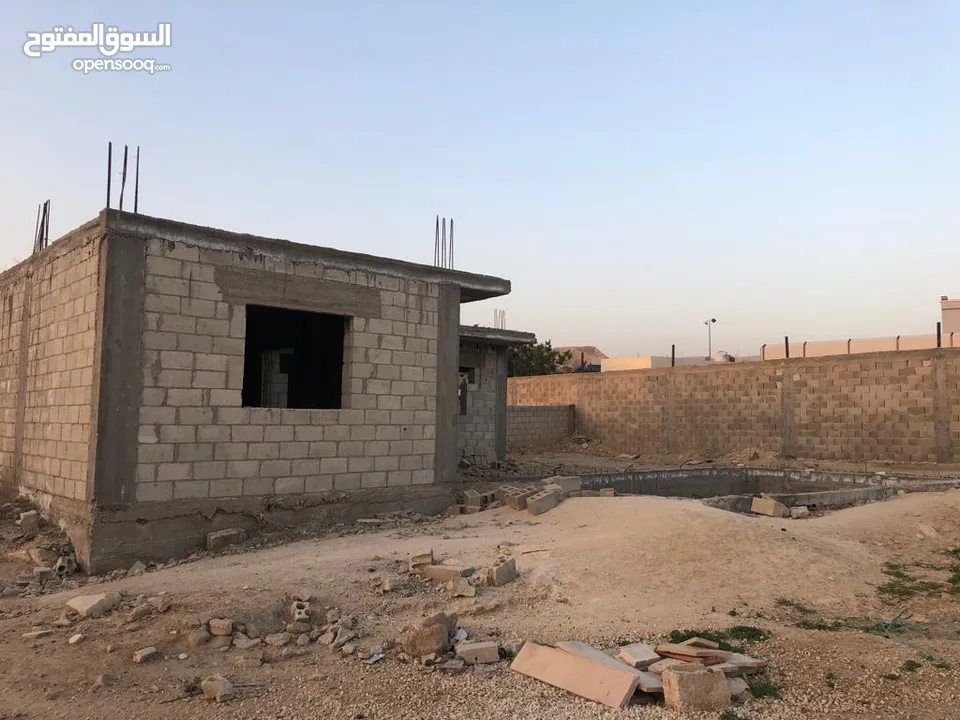 شاليه قيد الانشاء في منطقة جوفة الكفرين حي الشميساني والسعر قابل للتفاوض