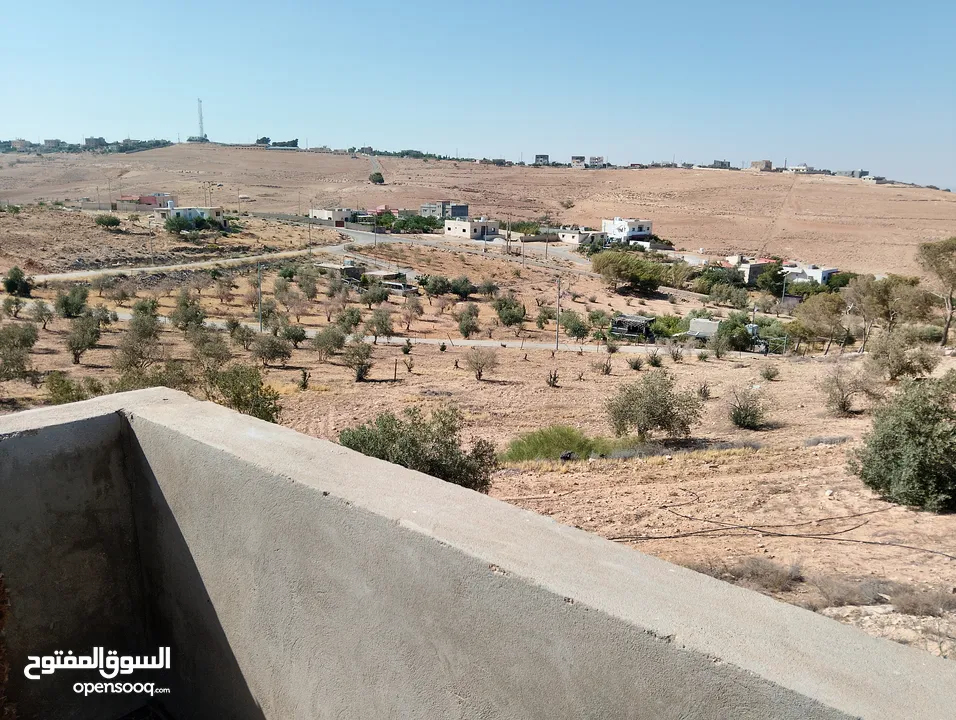 لقطة ؛ أرض زراعية مع غرفة على حدود الطفيلة والكرك ، تصلح للاستثمار كمزرعة سياحية أو منتجع سياحي
