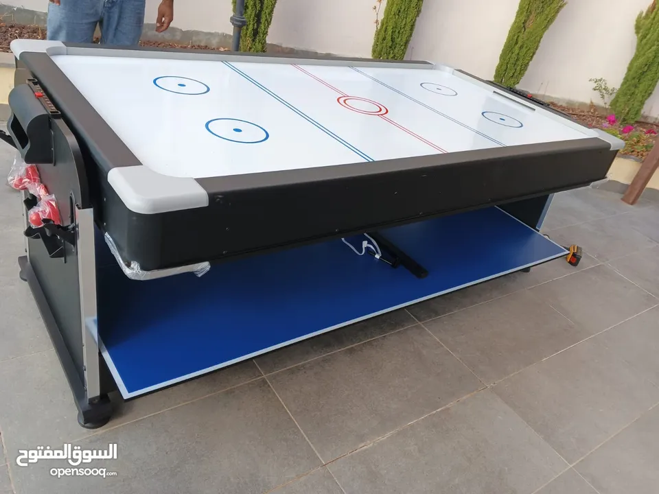 توفرت الان طاولة ال 4في1 سارع بالطلب قبل نفاذ الكميه بلياردو هوكي تنس طعام جوده عاليه خامه ثقيله