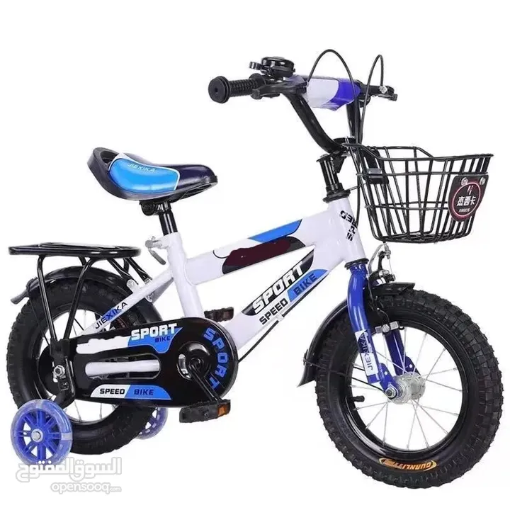 دراجة هوائية للاطفال مقاس 12 انش بسعر الجملة مع سلة ومطرة