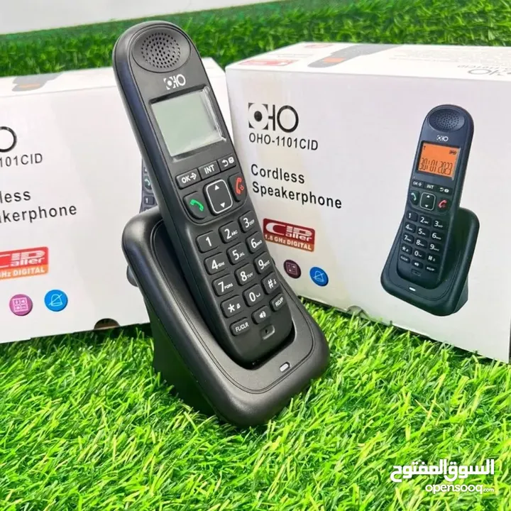 هاتف اللاسلكي المتنقل OHO-1101CID كفالة سنه من تاريخ الشراء