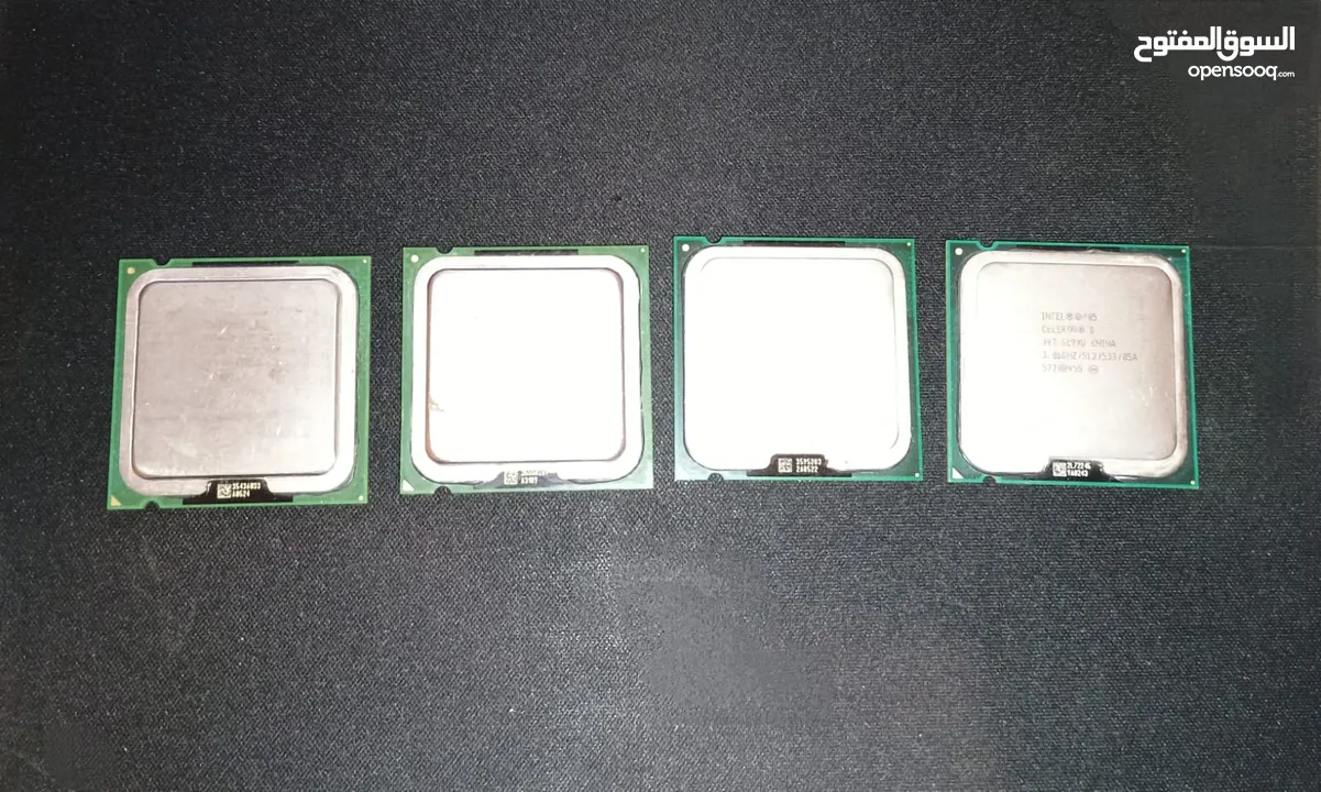 اربع معالجات CPU Pentium 4 + Celeron D LGA775