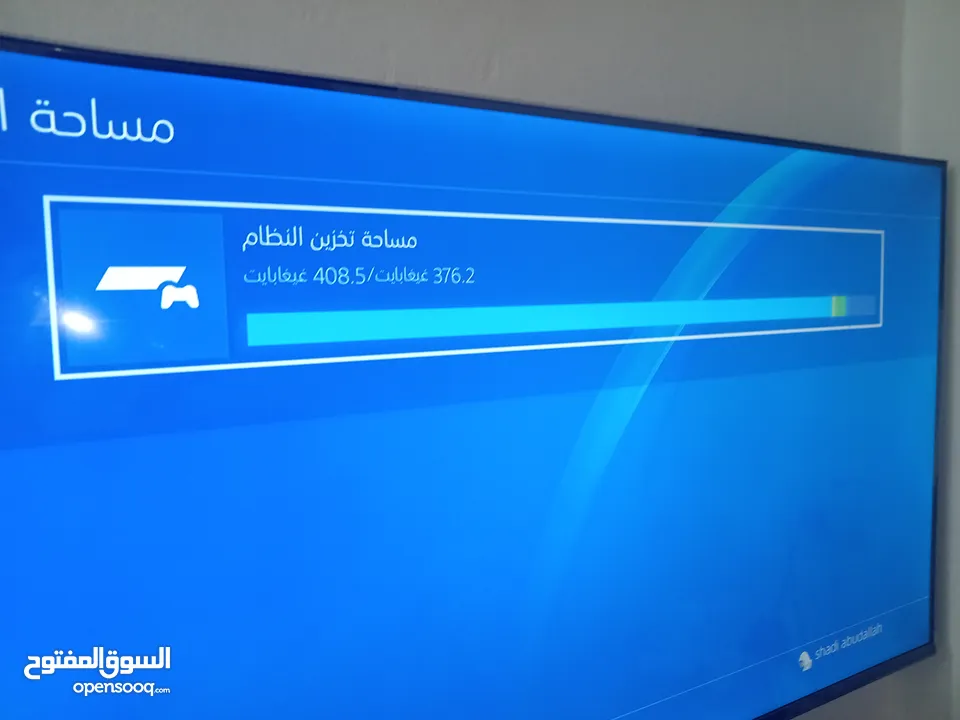 بلايستيشن 4 سلم للبيع معاه ثلث ايادي عليه عده اللعاب معاه سيديات انشارتد4 ومارفل