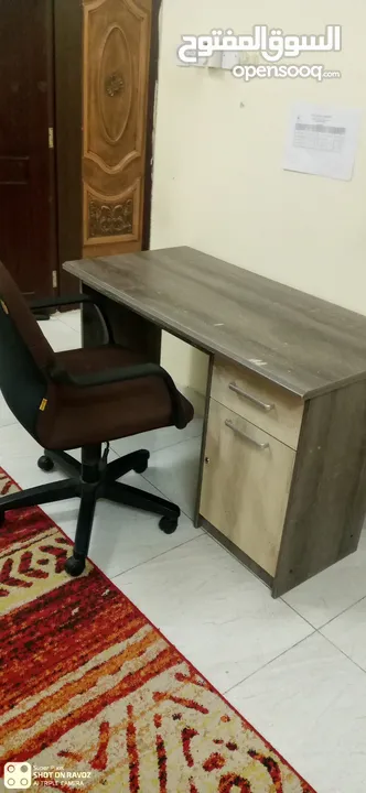 writing table with chair