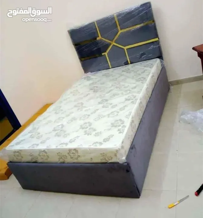 BRAND NEW SINGLE FABRIC BED WITH MATTRESS AVAILABLE