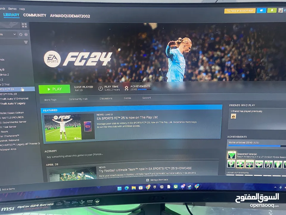 عرض ناري! PC جيمنغ + حساب ستيم + ماوس وكيبورد جيمنغ فقط بـ 180