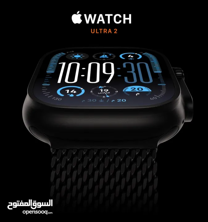 APPLE WATCH ULTRA 2 49mm ابل واتش ألترا 2 حجم 49  مسكره فلكرتونه كفاله ابل سنه 12 شهر