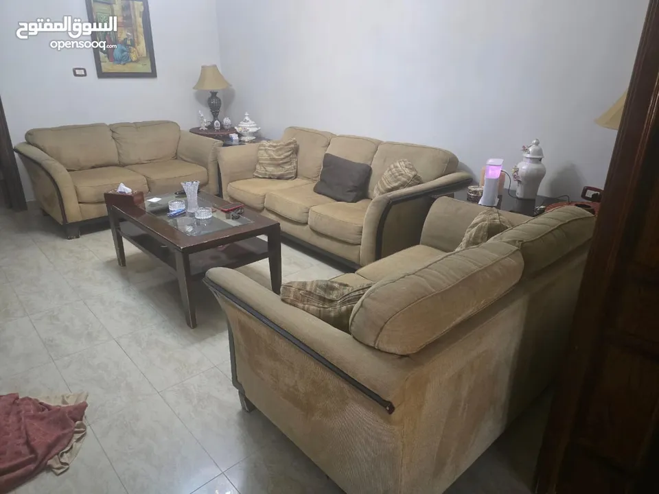 طقم كنب امريكي مستعمل للبيع ( ميداس )