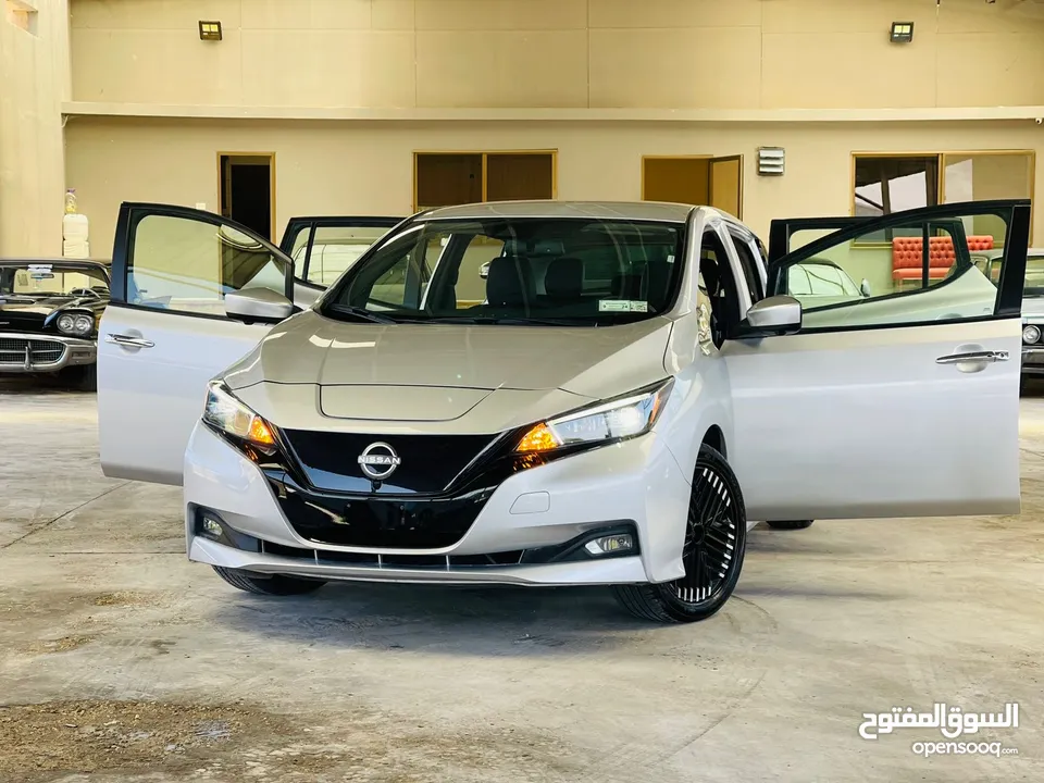 نيسان ليف الشكل الجديد  2023 leaf sv plus  60kw