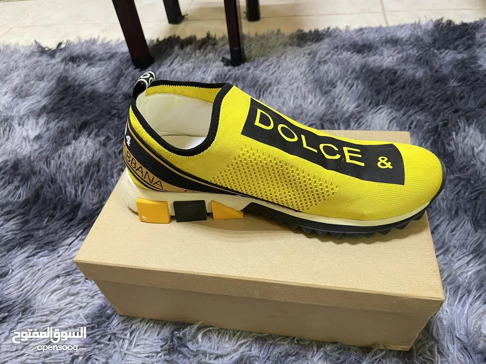 Original Dolce & Gabbana sneakers - distinctive yellow color